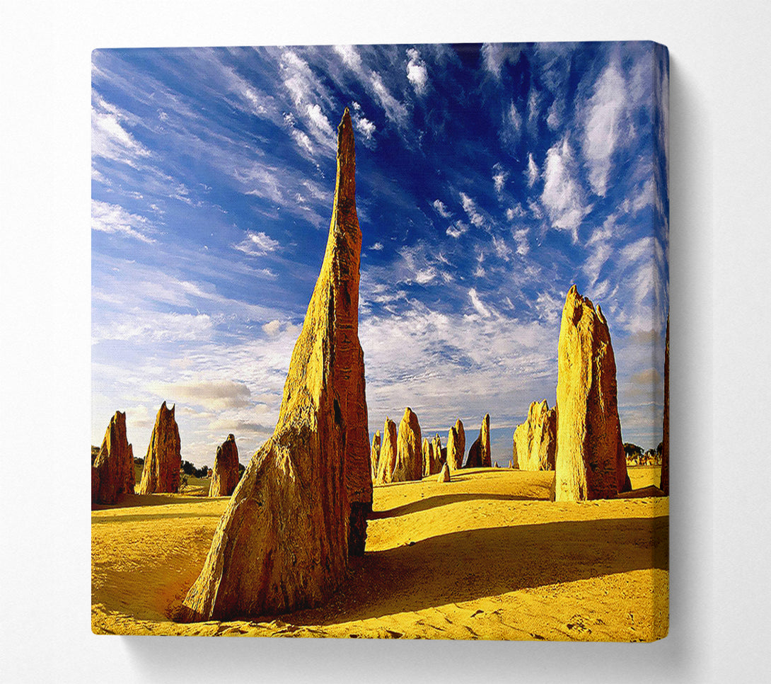  A Canvas Print of Desert Architecture Skies Canvas Print