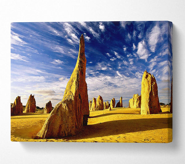  A Canvas Print of Desert Architecture Skies Canvas Print