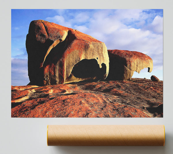 Boulders On Top Of The World Poster