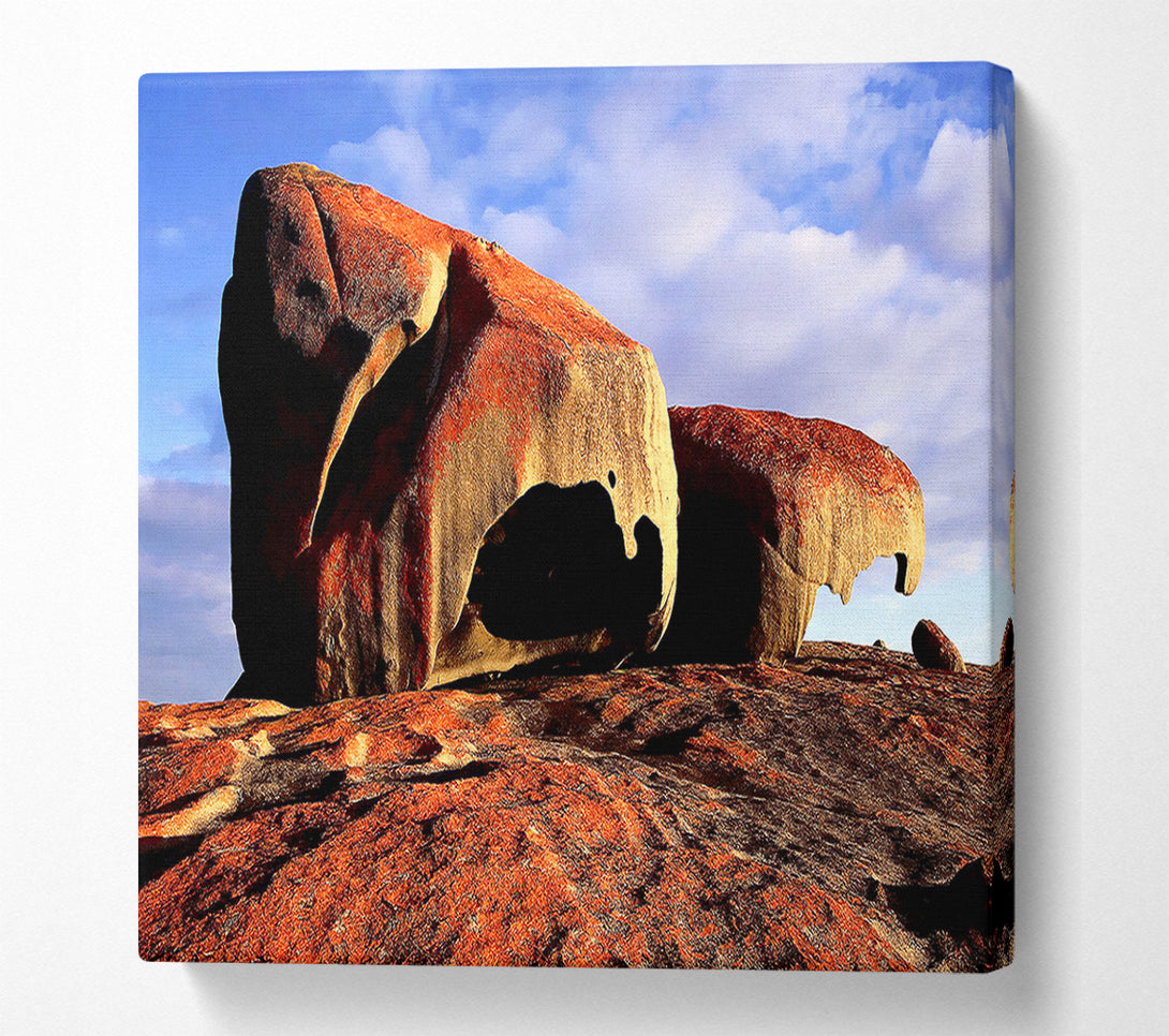  A Canvas Print of Boulders On Top Of The World Canvas Wall Art