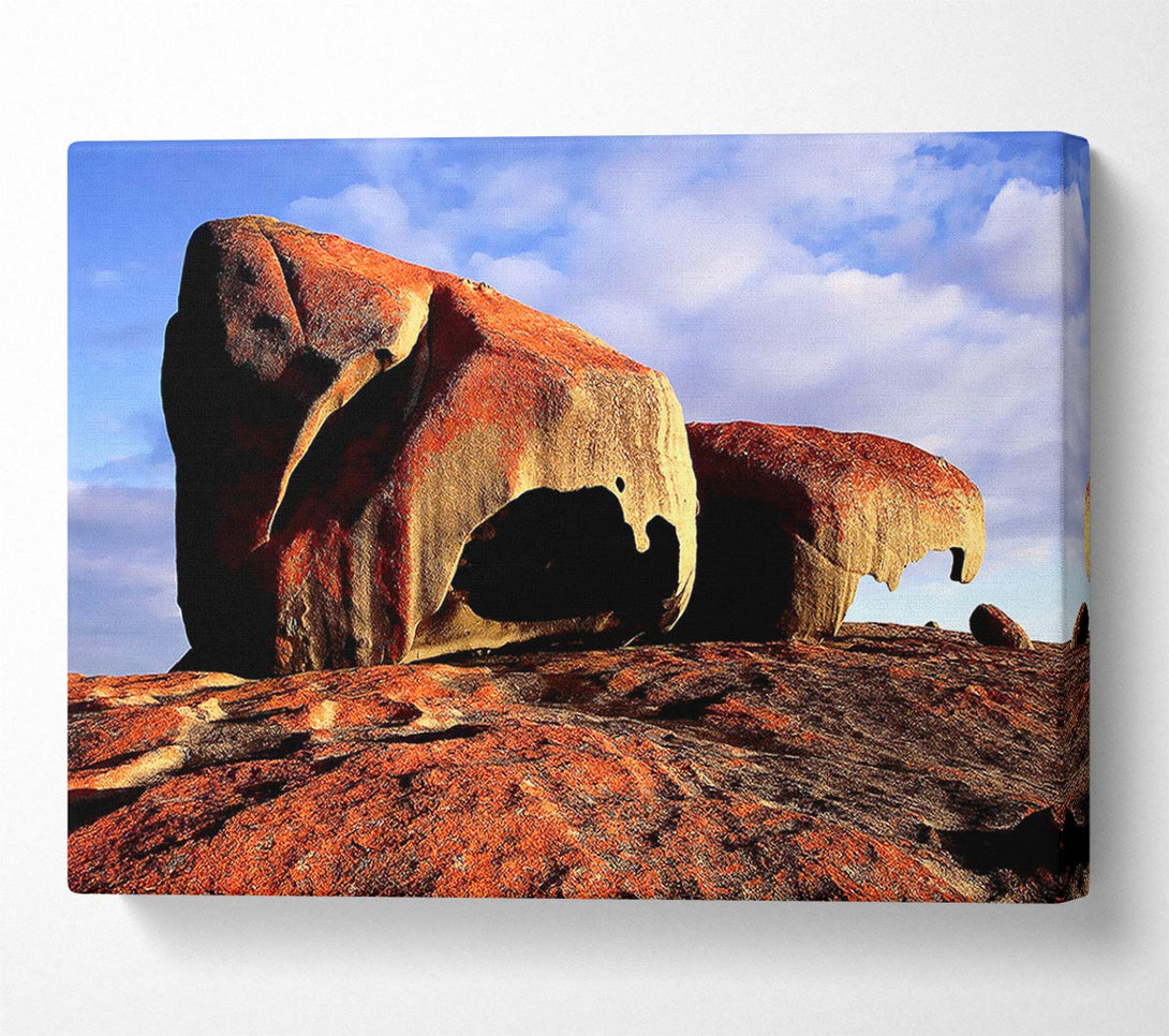  A Canvas Print of Boulders On Top Of The World Canvas Wall Art
