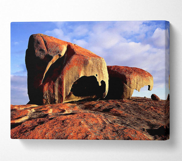  A Canvas Print of Boulders On Top Of The World Canvas Wall Art
