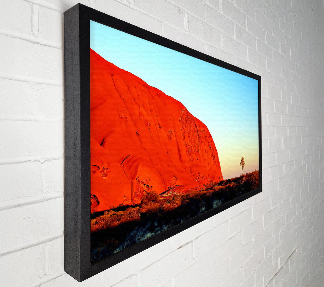  A Canvas Print of Ayres Rock Morning Glow Canvas Wall Art