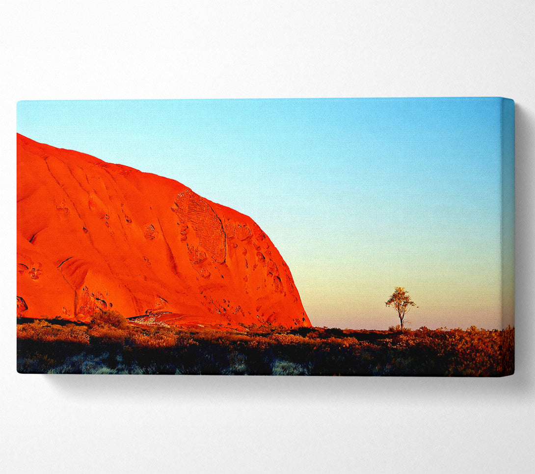  A Canvas Print of Ayres Rock Morning Glow Canvas Wall Art