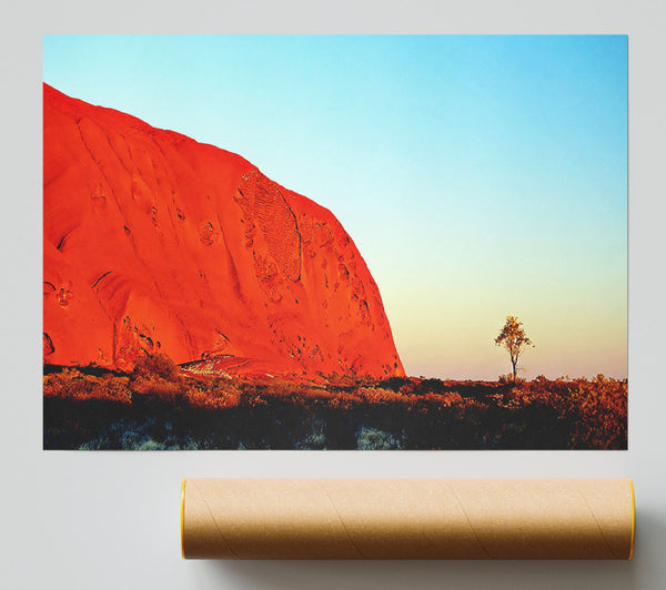 Ayres Rock Morning Glow Giclee Print