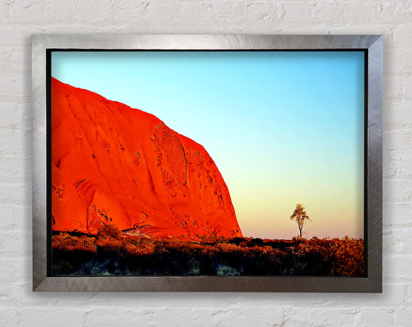 Ayres Rock Morning Glow Framed Print