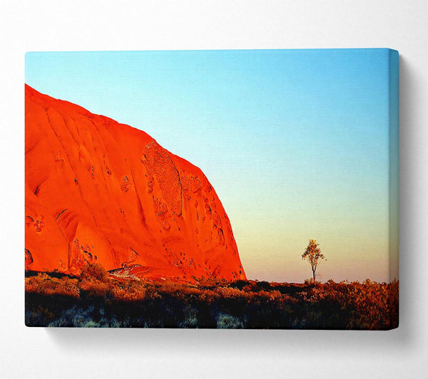  A Canvas Print of Ayres Rock Morning Glow Canvas Wall Art