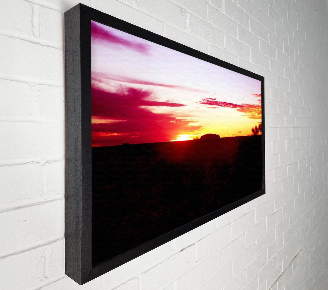  A Canvas Print of Ayres Rock At Dusk Canvas Art