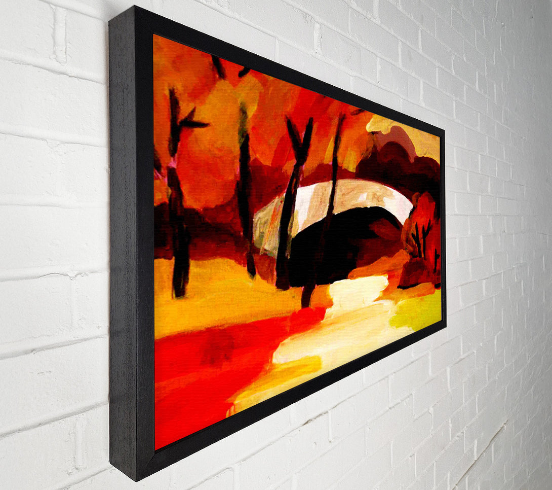  A Canvas Print of Autumn Bridge Canvas Art