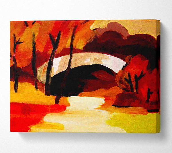  A Canvas Print of Autumn Bridge Canvas Art