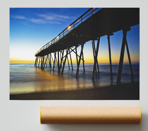 Under The Stunning Pier Print