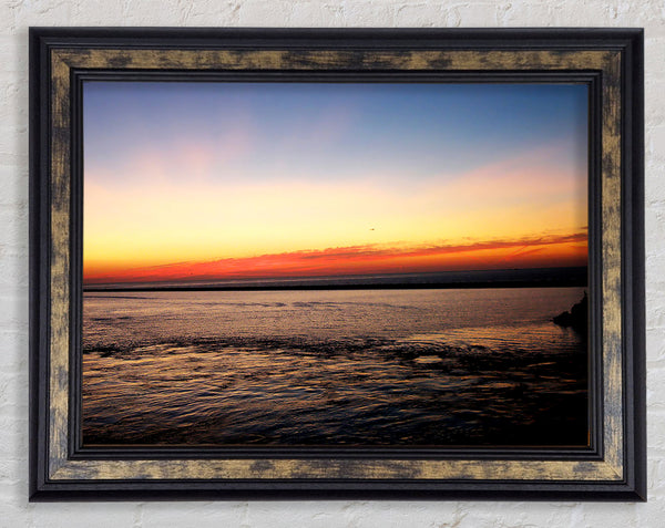 Oceans Skyline Framed Print
