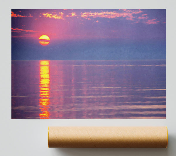 Sun Blaze Pink Poster