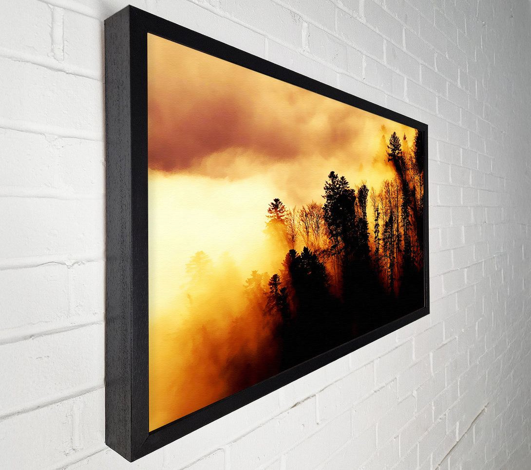  A Canvas Print of Heavens Golden Clouds Canvas Print