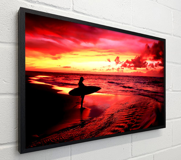 Red Surfer Girl