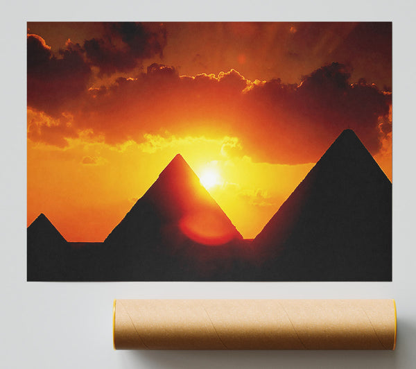 Pyramid Sunrise Print