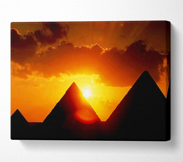  A Canvas Print of Pyramid Sunrise Canvas Art