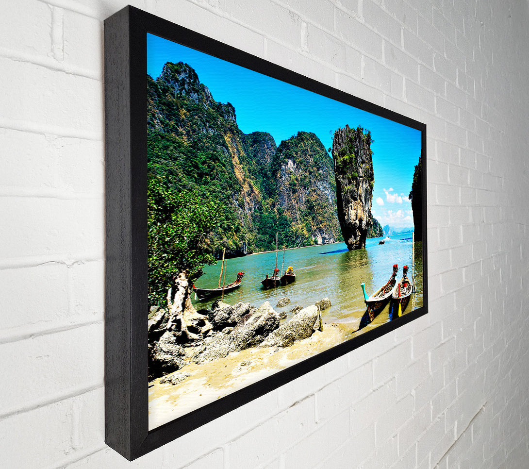  A Canvas Print of Paradise Cove Canvas Print