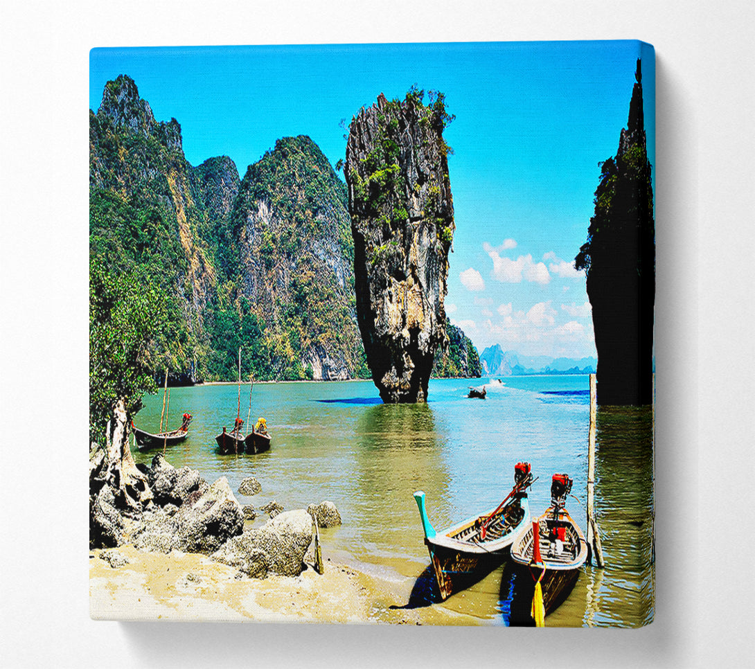  A Canvas Print of Paradise Cove Canvas Print