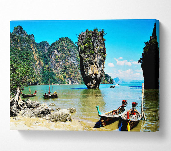  A Canvas Print of Paradise Cove Canvas Print