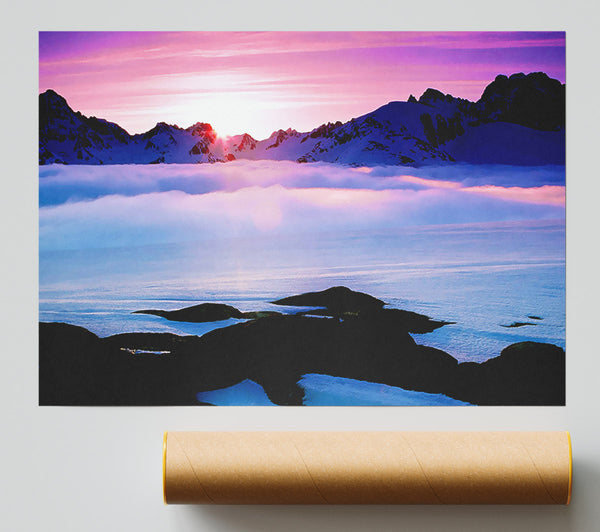 Sunrise On Top Of The World Poster