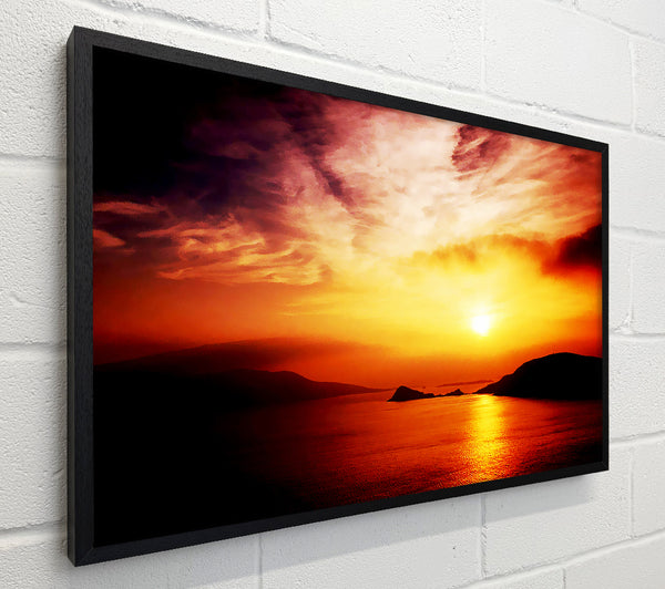 Blazing Sun Cloud Ocean