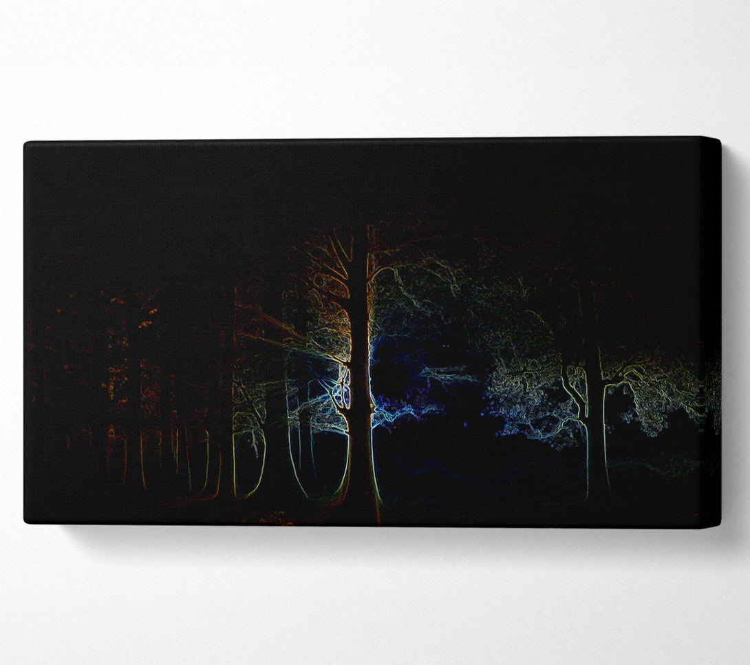  A Canvas Print of Neon Forrest Canvas Wall Art
