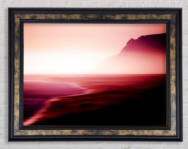 Pink Ocean Paradise Framed Print