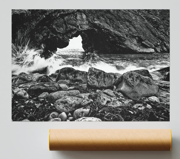 Oceans Gateway B N W Print