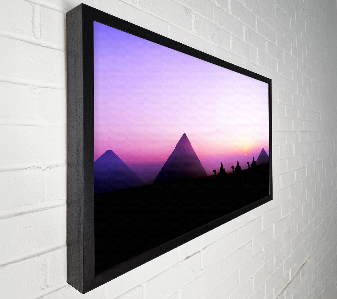  A Canvas Print of Egyptian Pyramids At First Light Canvas Print