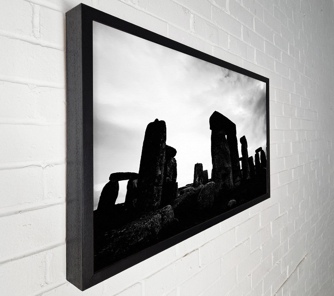  A Canvas Print of Stonehenge B n W Canvas Art