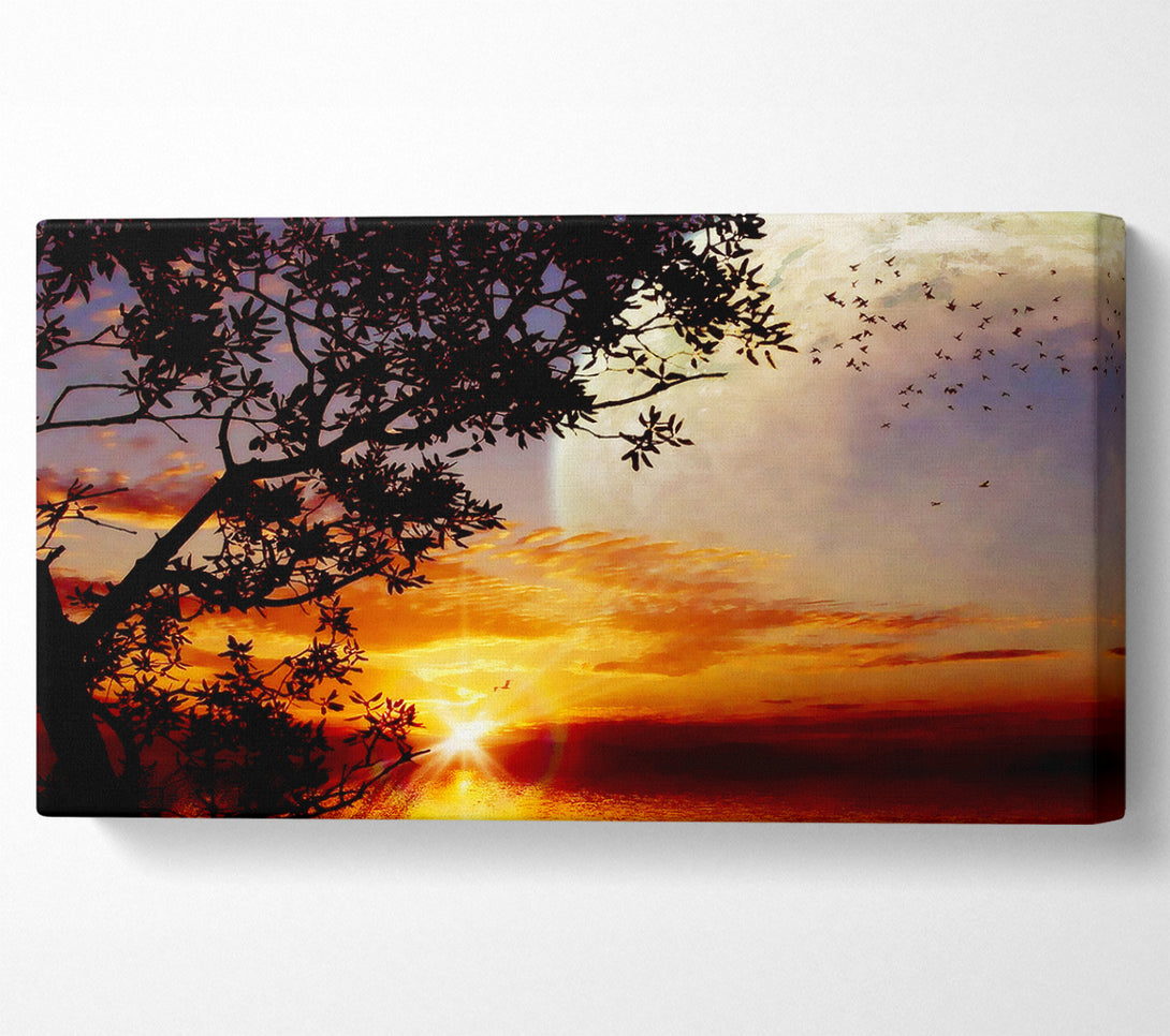  A Canvas Print of Suns First Light Canvas Wall Art