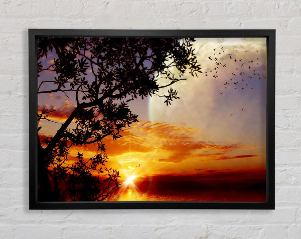 Suns First Light Framed Print