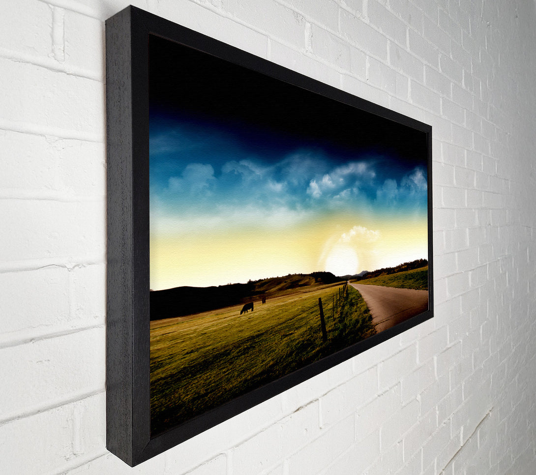  A Canvas Print of Stunning Country Road Skies Canvas Print