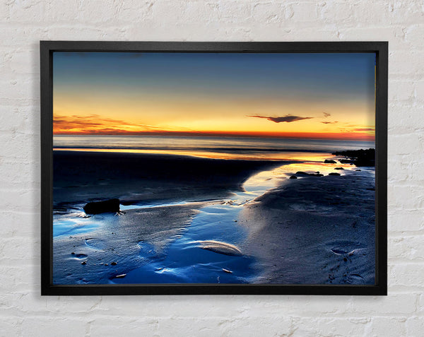 The Light On The Ocean Framed Print