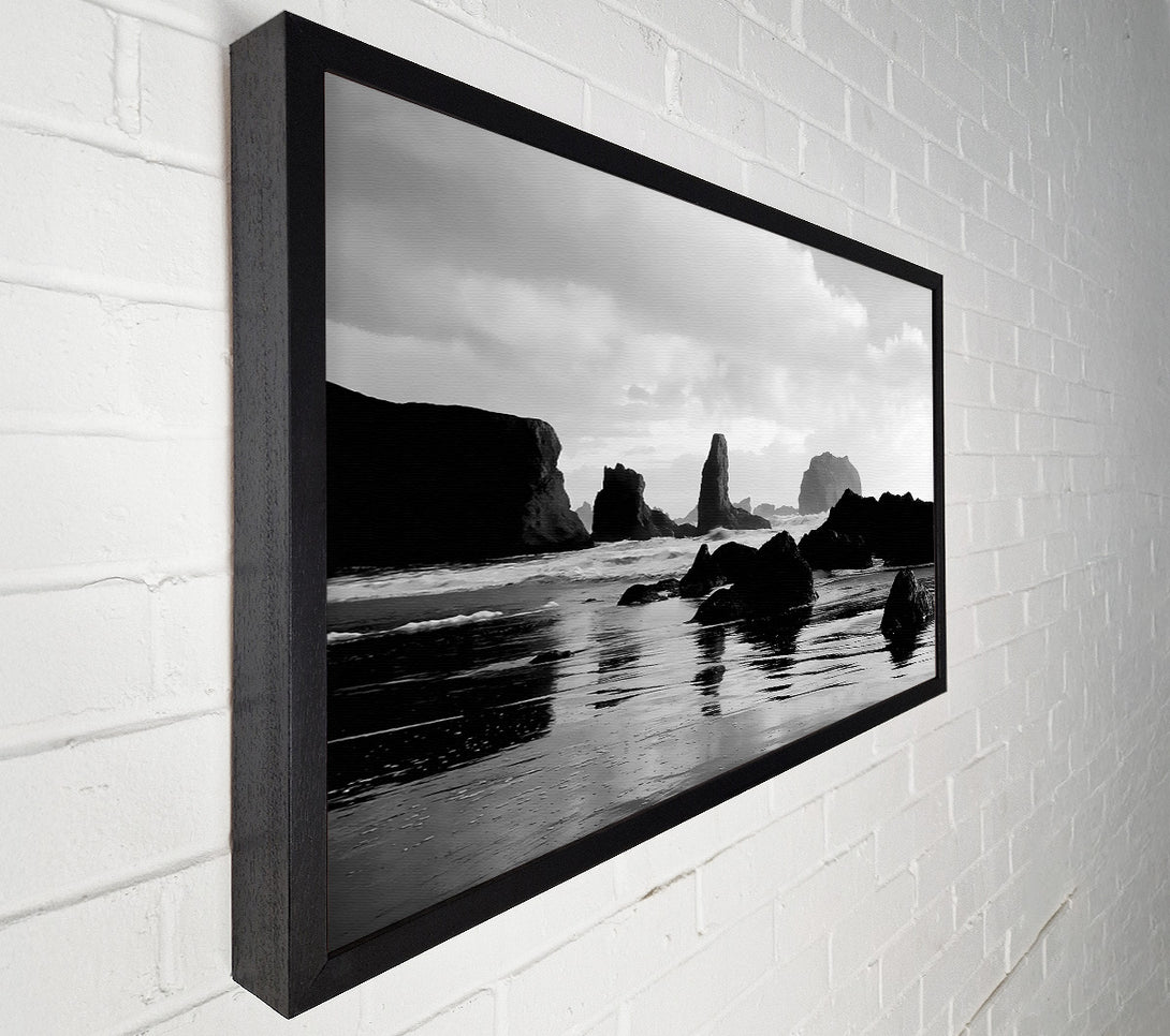  A Canvas Print of The Oceans Architect B n W Canvas Print
