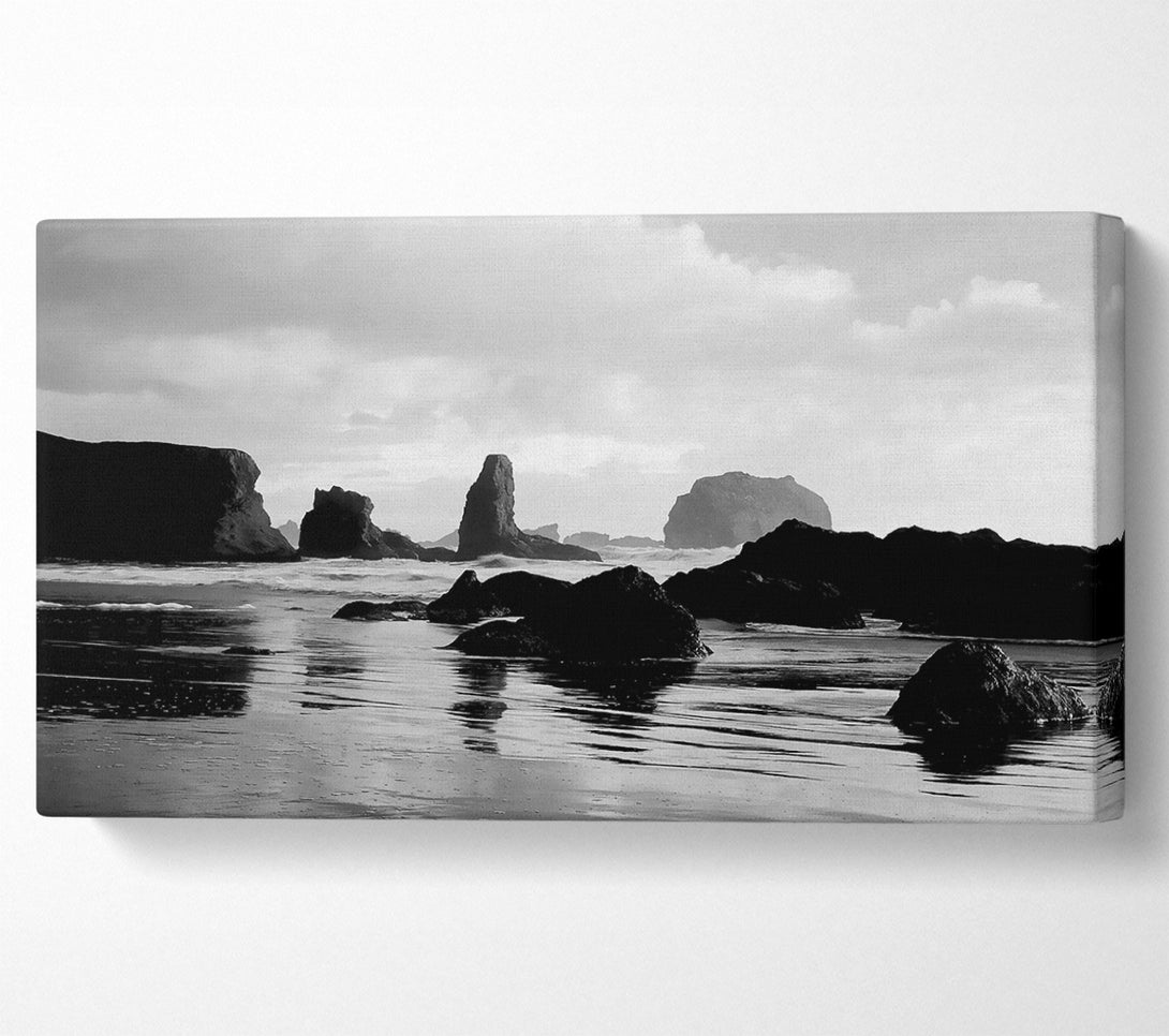  A Canvas Print of The Oceans Architect B n W Canvas Print