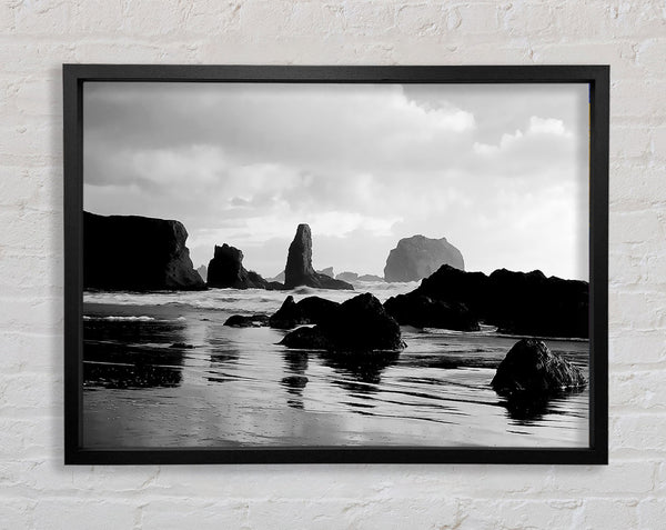 The Oceans Architect B n W Framed Print
