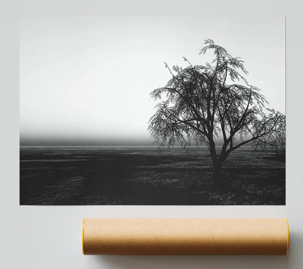 The Way The Wind Blows B N W Poster