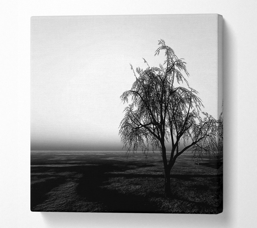  A Canvas Print of The Way The Wind Blows B n W Canvas Wall Art