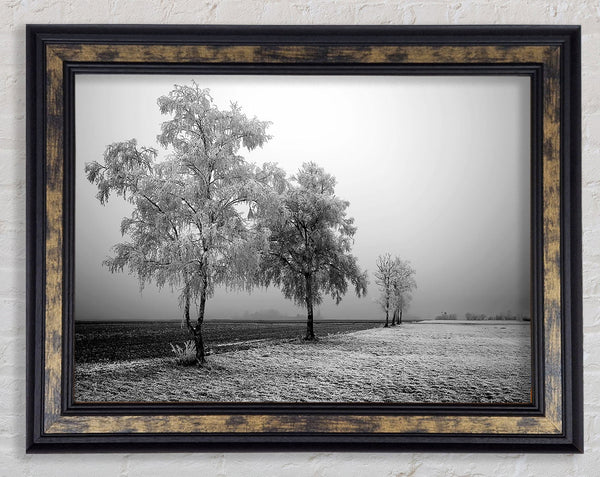 Winter Parade B n W Framed Print