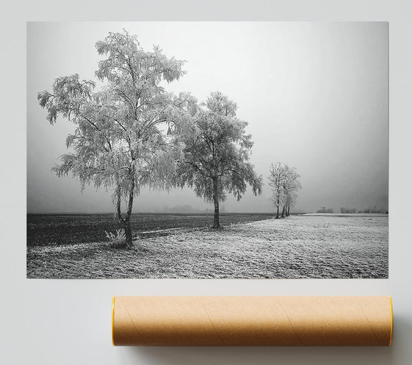 Winter Parade B N W Print
