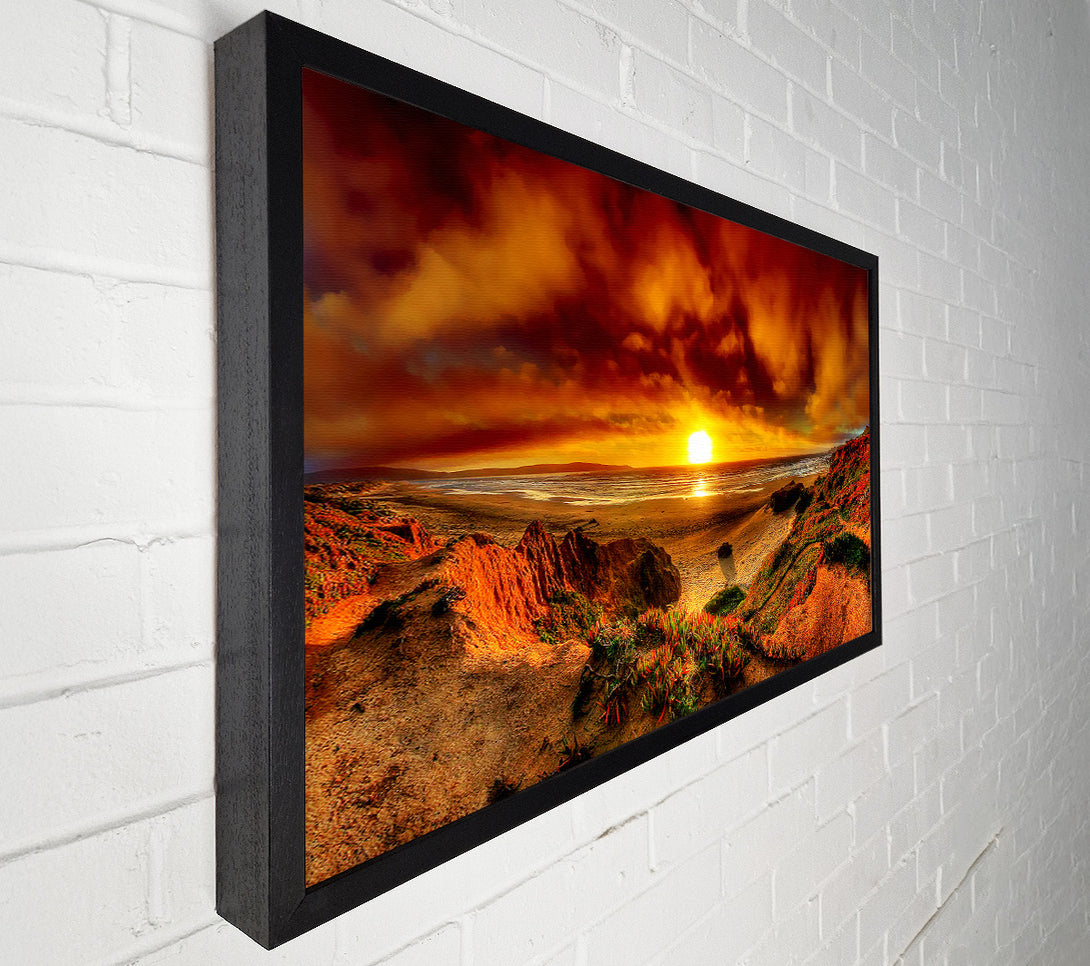  A Canvas Print of Beach Sunset Beauty Canvas Art