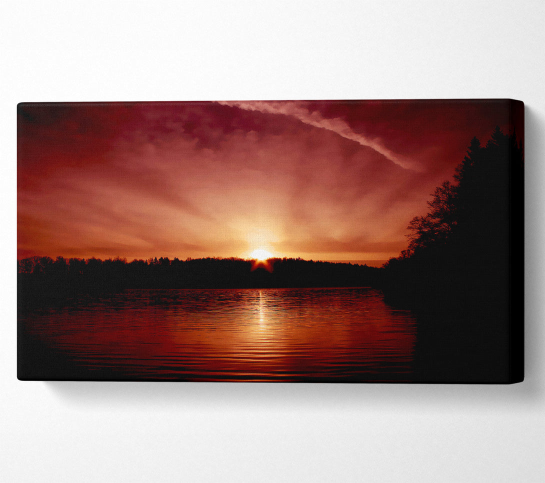  A Canvas Print of Sunblaze Ocean Canvas Art