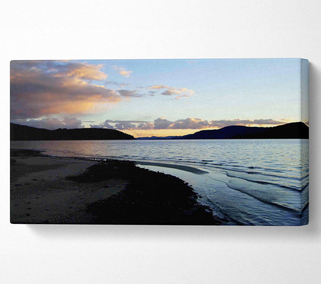  A Canvas Print of The Ocean At Dusk Canvas Art