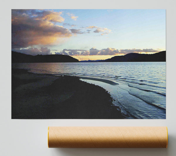 The Ocean At Dusk Poster