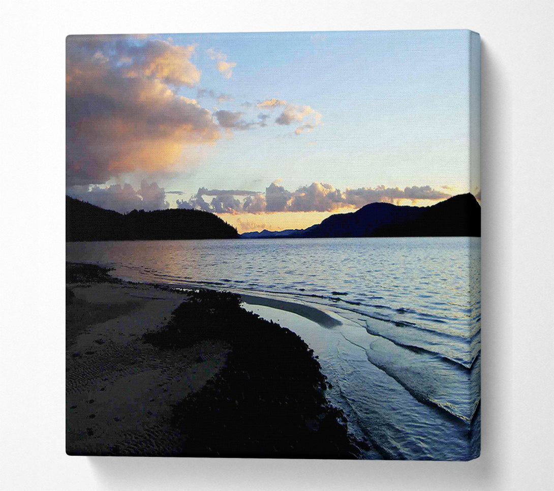  A Canvas Print of The Ocean At Dusk Canvas Art
