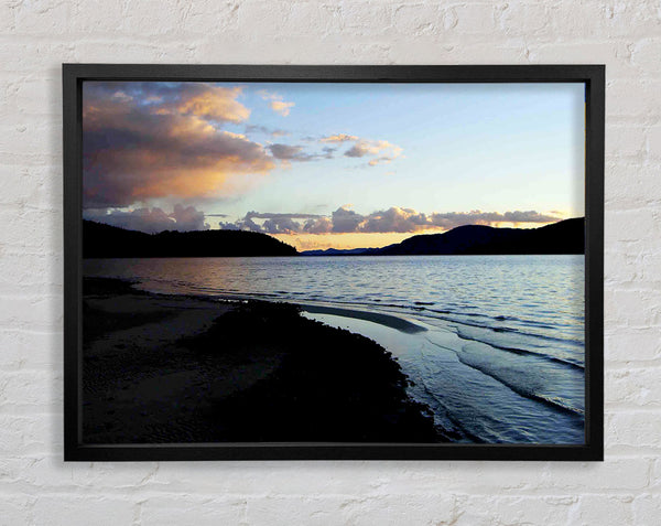 The Ocean At Dusk Framed Print