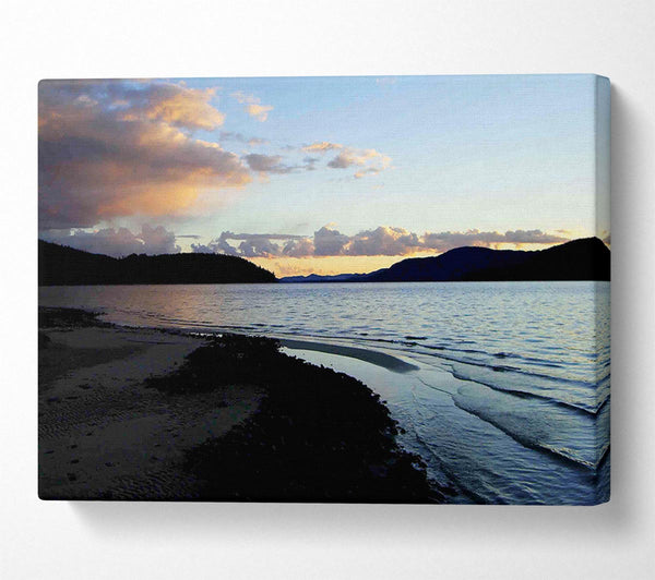  A Canvas Print of The Ocean At Dusk Canvas Art