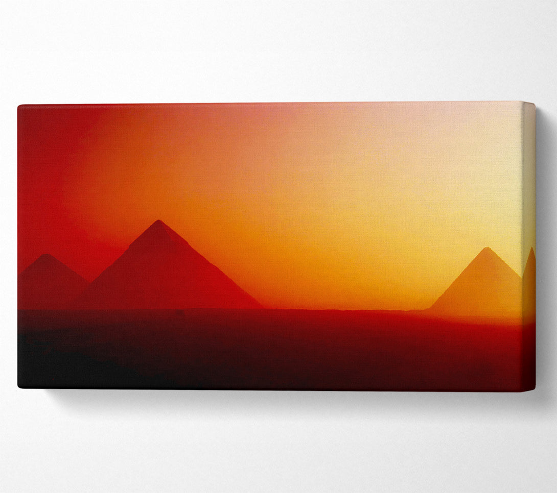  A Canvas Print of Desert Pyramid Mist Canvas Art